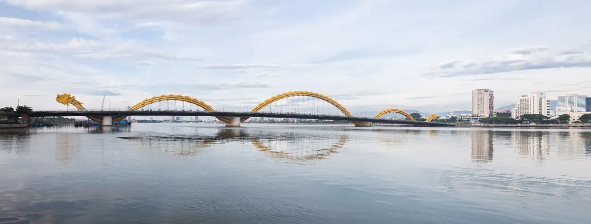The Dragon Bridge over the Han River in Da Nang